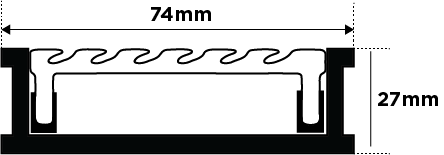 65AAGALLBL25 Linear Drain